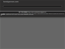 Tablet Screenshot of lonelyperson.com